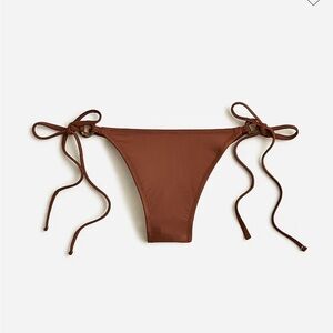 J. Crew NWT Women’s O Ring Curved Waist Cheeky String Bikini Bottom Size 2X